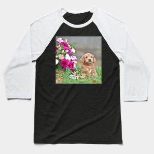 Puppy Portrait Baseball T-Shirt